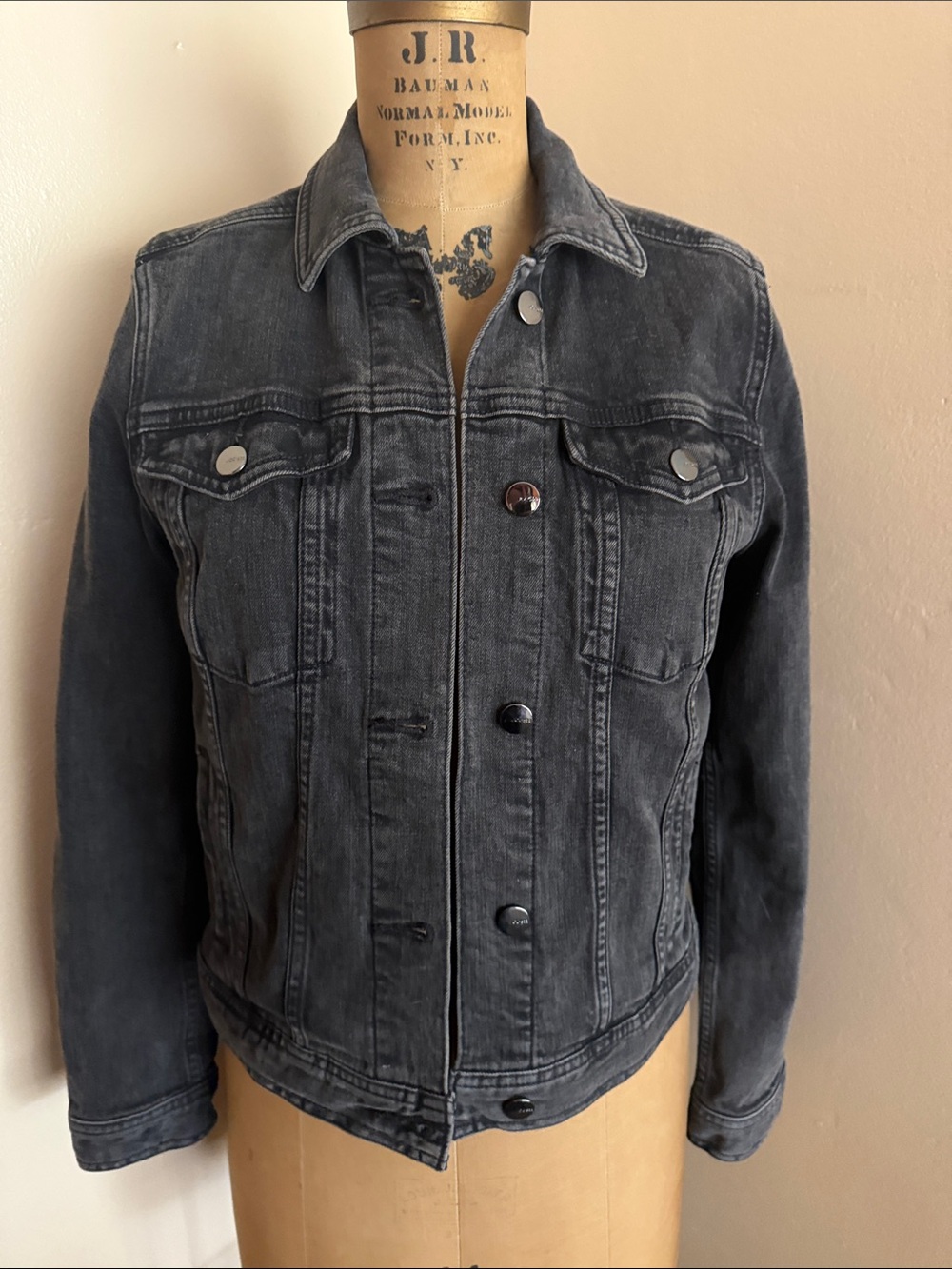 Joe's Jeans Women's Black Washed Denim Jacket